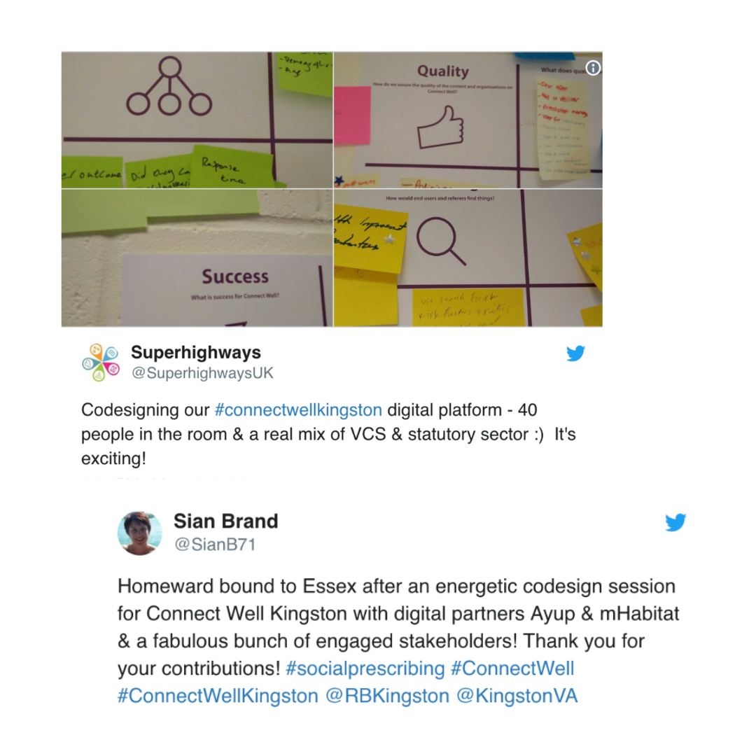 Feedback tweets